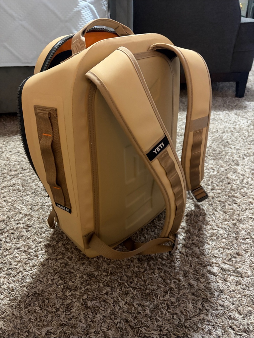 YETI Tan Compact Hard-Shell Backpack - Picture 3 of 3